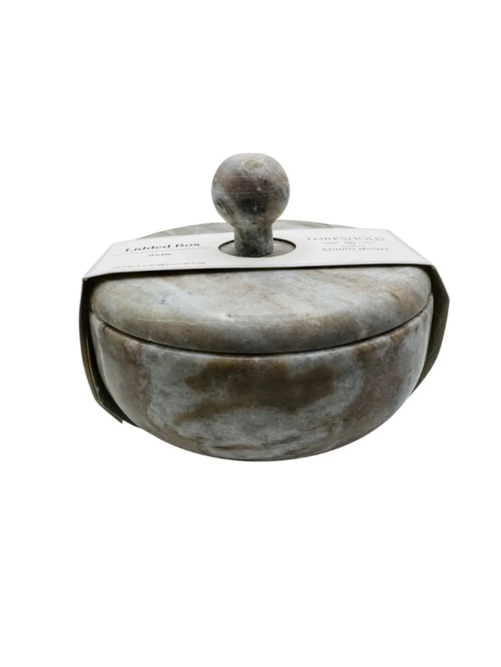 Threshold Studio McGee Marble Lidded Box Home Décor Storage